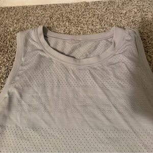 lululemon athletica Light Gray Tank Top